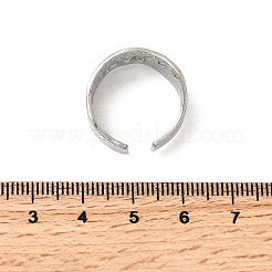 Offene Manschettenringfassung aus Edelstahl 304&nbsp;RJEW-H261-12P