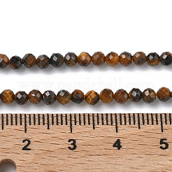 Natürlichen Tigerauge Perlen Stränge&nbsp;G-L651-C14-3mm