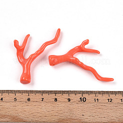 Undurchsichtige Acryl-Perlenstränge aus Korallenimitat&nbsp;SACR-P033-02A-08