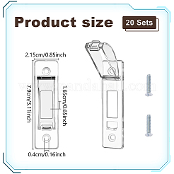 10 sacchetto di placche da parete in plastica per interruttore della luce&nbsp;AJEW-DL0001-32