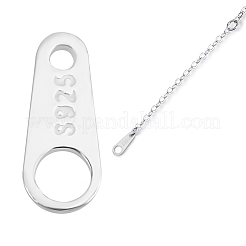 50 Stück: 925 Glieder aus Sterlingsilber&nbsp;STER-BBC0001-09