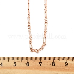 Collane in ottone con catene figaro per donna&nbsp;NJEW-D302-29RG