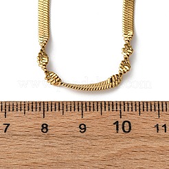 Collane a serpente intrecciate in acciaio inossidabile 304 per donna&nbsp;NJEW-M107-06G