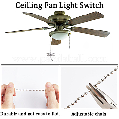 Rallonges de chaîne de traction de ventilateur de plafond en alliage de strass de style tibétain&nbsp;AJEW-AB00124