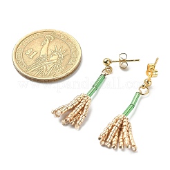 Orecchini pendenti miyuki delica con perline scopa&nbsp;EJEW-MZ00095
