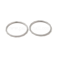 Bagues en acier inoxydable 304 anti-ternissement&nbsp;RJEW-I101-02D-P