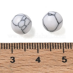 Gefärbte synthetische türkisfarbene Kugelperlen&nbsp;GG-CBA391B-02B-02