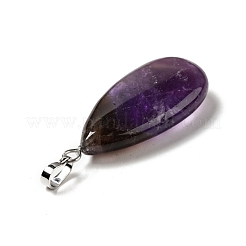 Pendenti d'ametista naturale&nbsp;G-P474-01P-08