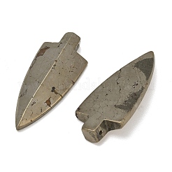 Pendentifs en pyrite naturelle en pointe de flèche&nbsp;G-I125-44