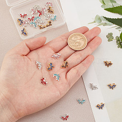 30 pz 6 colori cabochon in strass in lega&nbsp;FIND-OC0001-68