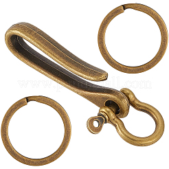 Tibetischen Stil 2 Stück Legierung Hakenverschlüsse&nbsp;FIND-SC0016-52