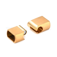 Rechteckige matte magnetische Halskettenverschlüsse aus Edelstahl 304&nbsp;STAS-I011-11A-G