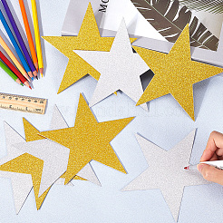 80 Stück 2 Farben Papier Glitzerstern Wanddekoration&nbsp;AJEW-SP0001-12