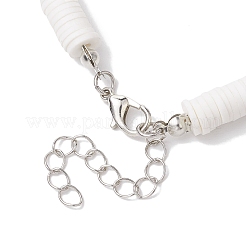 Böhmische handgemachte Polymer Clay Heishi Perlen Halsketten&nbsp;NJEW-JN04778
