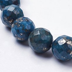 Chapelets de perles de pyrite naturelle &nbsp;G-K181-K02