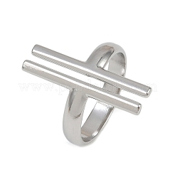 Manschettenringe aus Edelstahl 304 für Damen&nbsp;RJEW-L133-04P