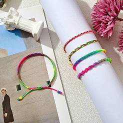 Geflochtenen Nylonfaden Kabel Armbänder&nbsp;BJEW-SW00049