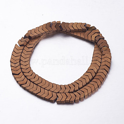 Electroplate non magnetici ematite sintetico fili di perline&nbsp;G-F337-15-05