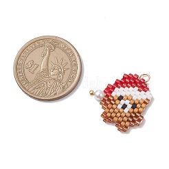 Anhänger aus Glasperlen mit Weihnachtsmotiven&nbsp;PALLOY-MZ00868-05