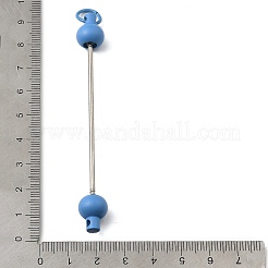 Barra portachiavi in plastica con perline per la creazione di gioielli fai da te&nbsp;AJEW-C040-01C-1