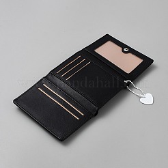 Portefeuilles en cuir PU texturé en forme de cœur&nbsp;ABAG-WH20013-21A