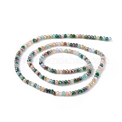 Chapelets de perles en verre électroplaqué&nbsp;EGLA-I015-04B