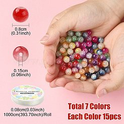 DIY-Kit zur Herstellung von Armbändern aus Jadeimitat&nbsp;DGLA-YW0001-13