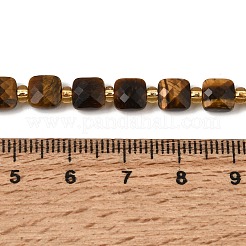 Natürlichen Tigerauge Perlen Stränge&nbsp;GG-CBA96AE-A04-6x6mm