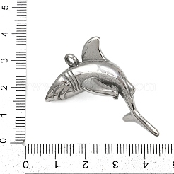 Ciondoli a forma di animali marini in acciaio inossidabile 304&nbsp;STAS-P402-05A-P