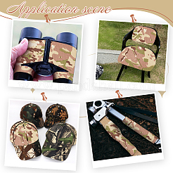 Selbstklebender Oxford-Stoff mit Camouflage-Muster&nbsp;DIY-WH0504-278A