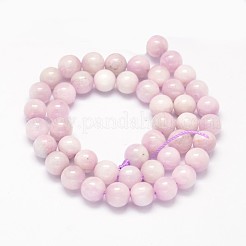 Runde natürliche kunzite Perlen Stränge&nbsp;G-K068-26-10mm
