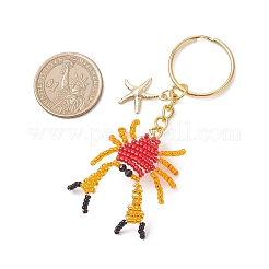 Porte-clés crabe spinelle noir naturel&nbsp;KEYC-MZ00051