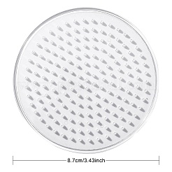 Flacher runder abc Kunststoff pegboards für 5x5mm Heimwerker Fuse beads verwendet&nbsp;DIY-YW0008-18