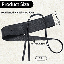 Breite elastische Korsettgürtel aus PU-Leder&nbsp;AJEW-WH20020-180