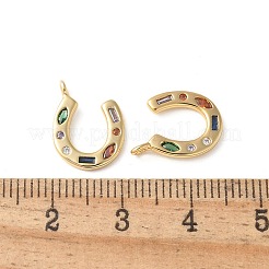 Charms in zirconi colorati con micro pavé di ottone&nbsp;KK-Q031-40G-02