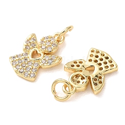 Messing micro pave klar zirkonia charme&nbsp;CU-E003-13G-B