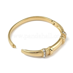 304 Edelstahl-Armreifen mit Kristall-Strass-Klappverschluss für Damen&nbsp;BJEW-U002-05G
