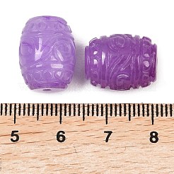Perles de jade naturel teintées du Myanmar&nbsp;G-D364-09B