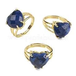 Anillos abiertos de puño de latón&nbsp;RJEW-D347-01G-14