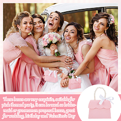 Geschenkboxen aus handtaschenförmigem Papier für Hochzeitssüßigkeiten&nbsp;CON-WH0115-38