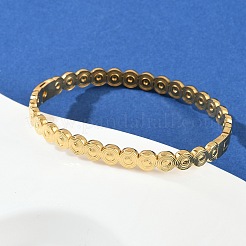 Brazaletes con bisagras de acero inoxidable 304 para mujer&nbsp;BJEW-C114-08G