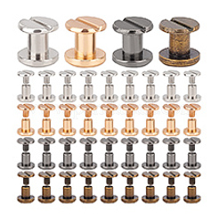 40 set di fermagli a vite in lega di 4 colori&nbsp;BUTT-PH0001-30A