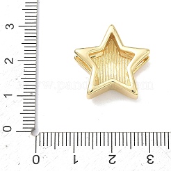 Sternförmige Schiebeanhänger aus Messing&nbsp;X-KK-P349-18A-G