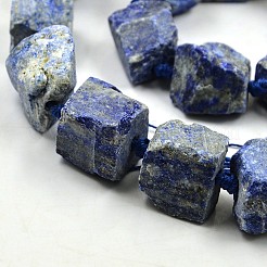 Nuggets natürliche Lapislazuli Perlen Stränge&nbsp;G-N0135-06