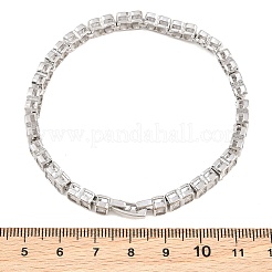 Bracciali da tennis in ottone con zirconi cubici trasparenti per donna&nbsp;KK-CBA68DA-12P