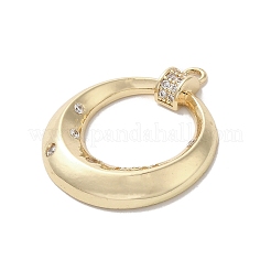 Messing micro pave klare zirkonia anhänger&nbsp;KK-M275-57G