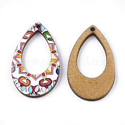 Pendentifs en tilleul imprimé&nbsp;X-WOOD-S045-001B
