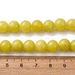 Natürliche Zitronen Jade Perlen Stränge&nbsp;G-G284-A01-8mm
