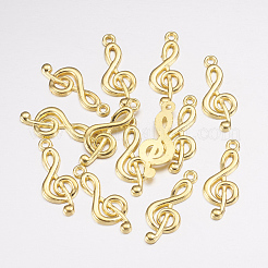 Pendentifs de clé de sol en alliage de style tibétain&nbsp;X-TIBEP-R315-G-LF