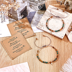 Braccialetti con ciondoli in lega di zinco&nbsp;BJEW-WH0023-96